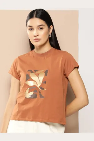 Chemistry Floral Printed Pure Cotton T-shirt