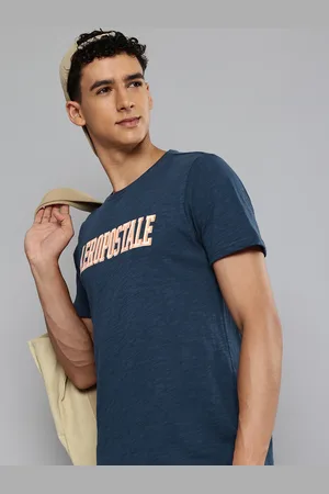 Aeropostale Men Brand Logo Printed Pure Cotton T-shirt