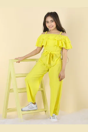 Cutiekins Girls Basic Jumpsuit With Ruffles