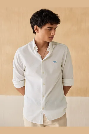 Andamen Premium Button-Down Collar Long Sleeves Cotton Casual Shirt