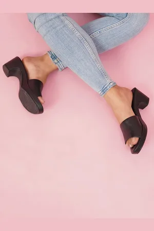 Sherrif Open Toe Block Heels
