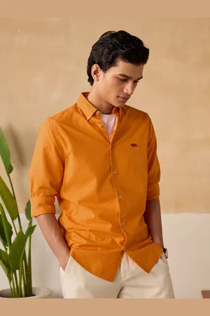 Andamen Premium Button Down Collar Opaque Casual Shirt
