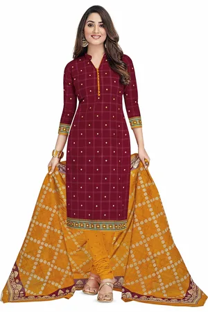 Miraan Printed Pure Cotton Unstitched Dress Material