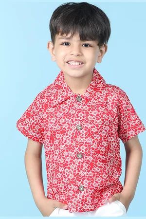 Cutiekins Boys Floral Printed Casual Shirt