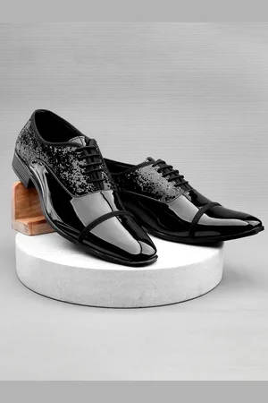 BXXY Men Textured Lace-Up Oxfords