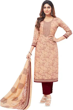 Miraan Printed Pure Cotton Unstitched Dress Material