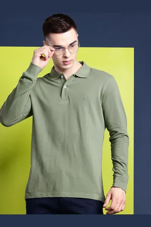 HANCOCK Men Polo Collar Pure Cotton T-shirt