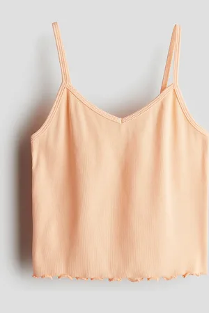 H&M Girls Ribbed Jersey Strappy Top