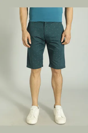 Indian Terrain Men Paisley Printed Mid-Rise Pure Cotton Chino Shorts