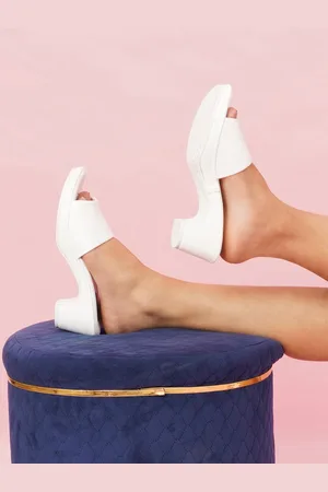 Sherrif Open Toe Block Heels