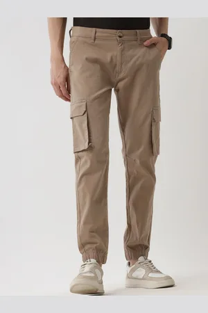 WROGN Men Cotton Cargo Style Joggers