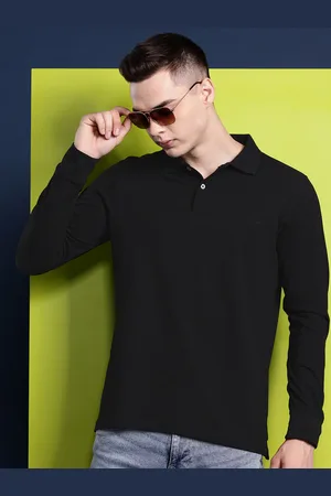 HANCOCK Men Polo Collar Pure Cotton T-shirt