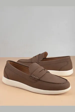 Mast & Harbour Men Round Toe Memory Foam Lightweight Penny Loafers