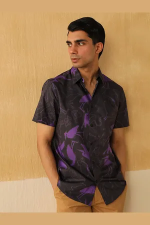 Andamen Premium Slim Fit Conversational Printed Cotton Casual Shirt