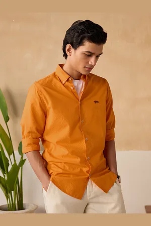 Andamen Premium Cotton Spread Collar Slim Fit Casual Shirt