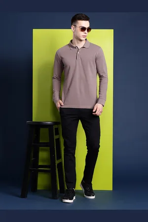 HANCOCK Men Polo Collar Pure Cotton Bio Finish T-shirt