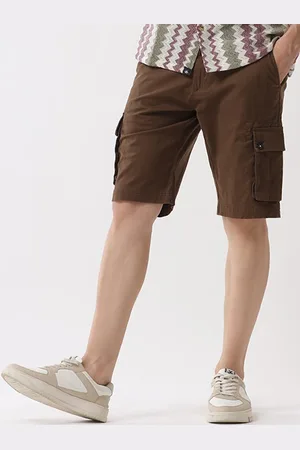 WROGN Men Slim Fit Mid-Rise Cargo Shorts