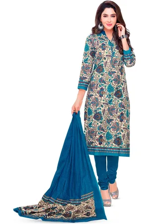 Miraan Printed Pure Cotton Unstitched Dress Material