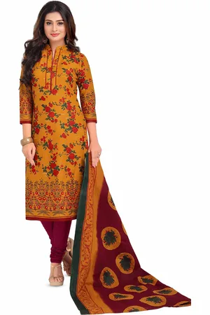 Miraan Printed Pure Cotton Unstitched Dress Material