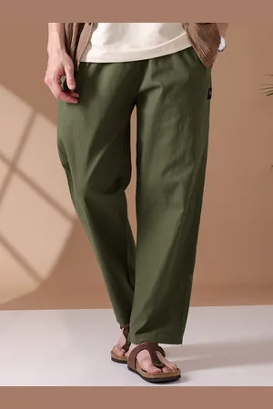 Beyoung Men Loose Fit Mid-Rise Cotton Pyjama