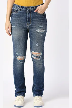 Being Human Women Slim Fit Mid-Rise Heavy Fade Mildly Distressed Jeans