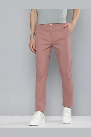 Flying Machine Men Solid Slash Fit Chinos Trousers