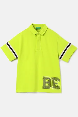 Benetton Boys Polo Collar Pure Cotton Boxy T-shirt
