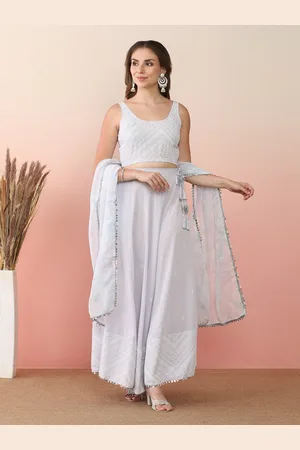 Ahalyaa Printed Gotta Patti Ready to Wear Lehenga & Blouse With Dupatta