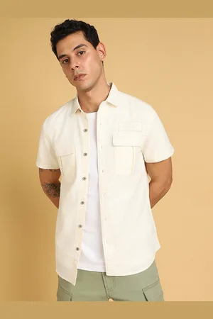 Wrangler Men Standard Short Sleeves Pure Cotton Casual Shirt