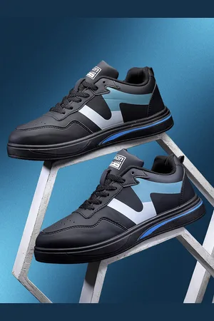 ASIAN Men Striped Lace Up Sneakers