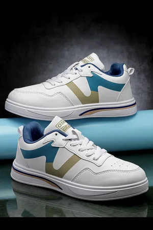ASIAN Men Striped Lace Up Sneakers
