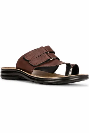 Bata Men One Toe Comfort Sandals With Velcro Closure
