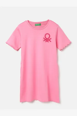 Benetton Girls Cotton T-shirt Dress