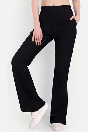 Broadstar Women High-Rise Stretchable Flared Bootcut Corduroy Trousers