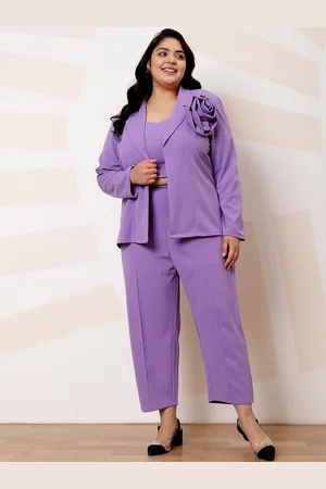 ATHENA Plus Size 3-Piece Shawl Neck Co-Ords