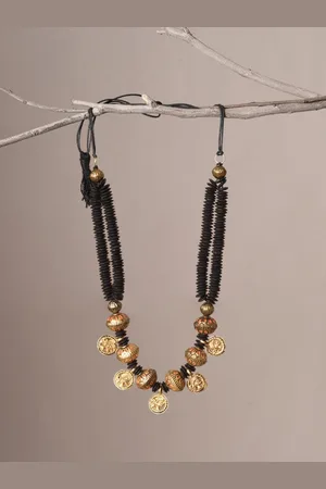 Aakriti Art Creations Brass Statement Necklace