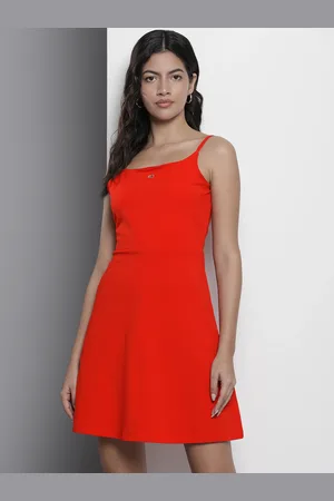 Tommy Hilfiger Shoulder Straps A-Line Mini Dress