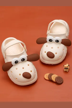 Yellow bee Boys Self Design Clogs