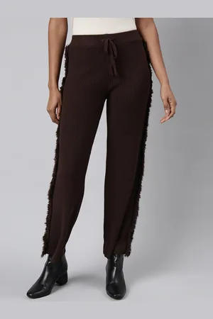 SHOWOFF Women Comfort Straight Fit Wrinkle Free Trouser