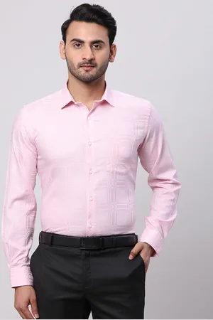 Park Avenue Men Slim Fit Grid Tattersall Checks Opaque Checked Formal Shirt