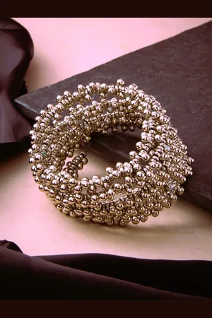 ATIBELLE German Silver Silver-Plated Bangles