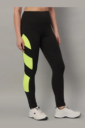 GLITO Women Colourblocked Ankle-Length Tights