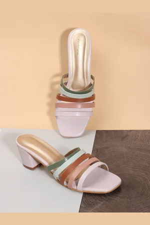 TRASE Open Toe Block Heels