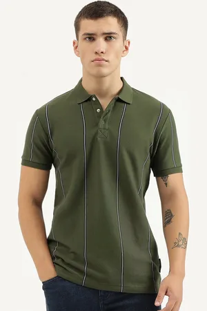 Benetton Striped Polo Collar Pure Cotton T-shirt