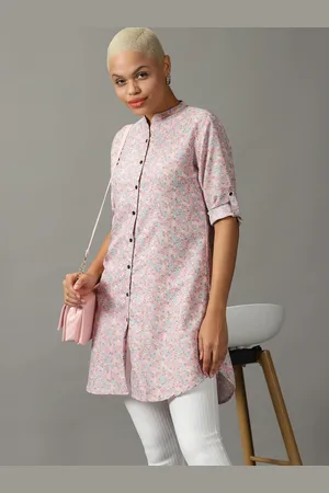 SHOWOFF Women Floral Printed Longline Casual Shirt