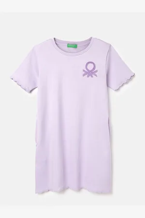 Benetton Girls Cotton T-shirt Dress
