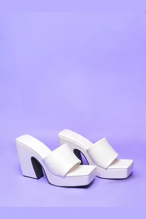 TRY ME Open Toe Block Heels