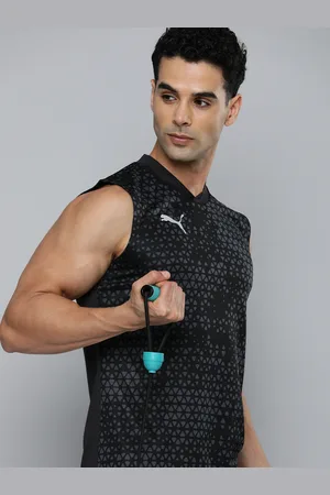 PUMA Men Printed teamCUP Training Slim Fit dryCELL T-Shirt