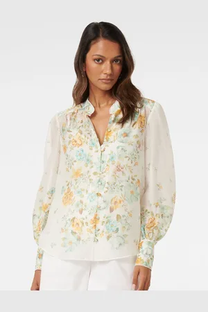 Forever New Floral Print Shirt Style Top
