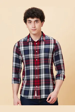 Being Human Checked Slim Fit Classic Casual Shirt